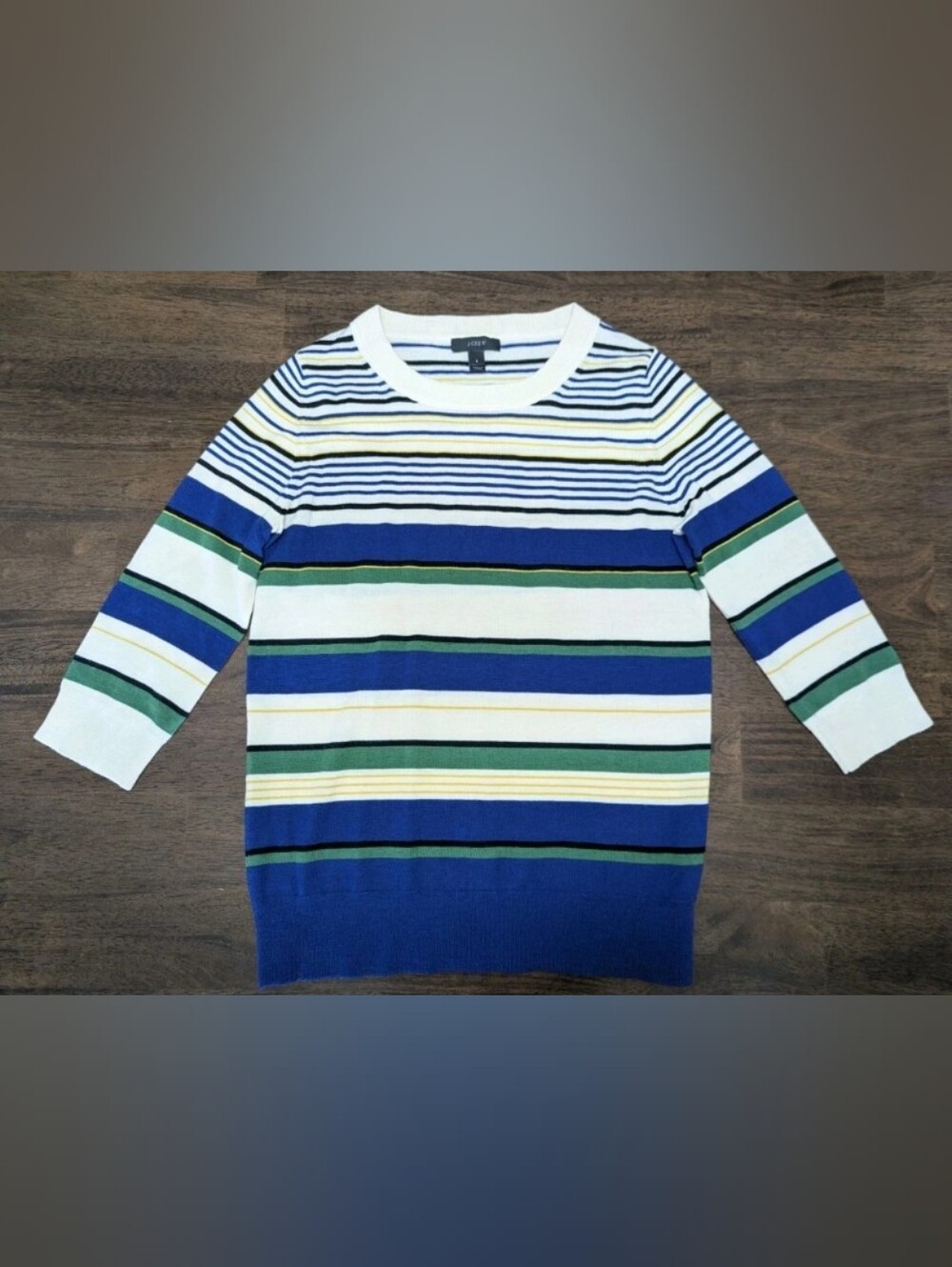J.Crew 100% Merino Wool Striped Sweater Pullover - Size - Small
